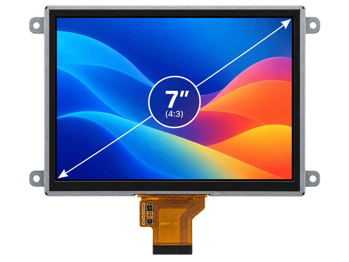 Display LCD Topvision de 7 polegadas